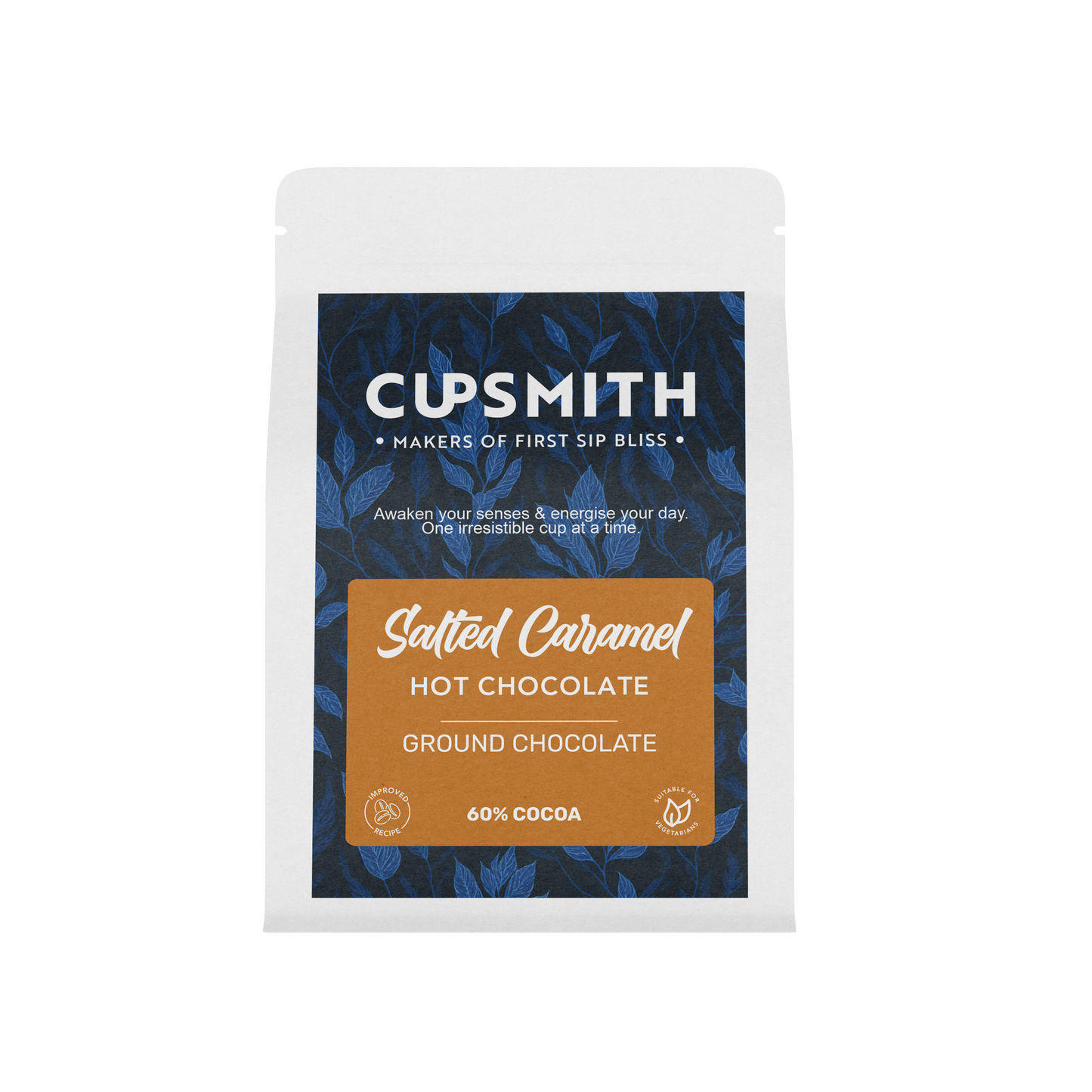 Cupsmith Luxury Salted Caramel Hot Chocolate Flakes